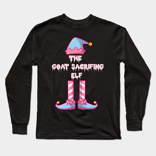 Pastel Goth Christmas Elf Kawaii Gothic Sarcastic Eboy Egirl Long Sleeve T-Shirt by TellingTales